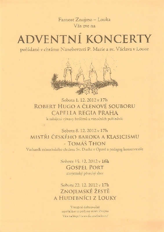 Adventní koncerty Znojmo 2012